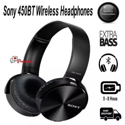 Bluetooth Extra Bass SonyJBL 450BT Wireless Stereo Headset Handsfree for Sport Gamer