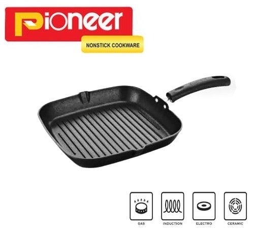 Pioneer Non-Stick Grill Pan – Premium Cast Iron Griddle for Perfect Grilling & Searing