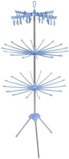 3-Tier Foldable Clothes Drying Rack – Collapsible Garment Stand for Towels, Baby Clothes & Socks