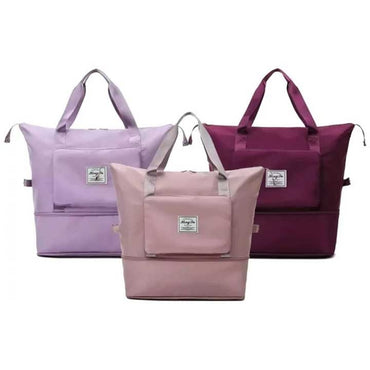 Folding Travel Bag Hand Luggage for Men and Women Duffle Bag Travel Storage Bags (Maroon Colour)