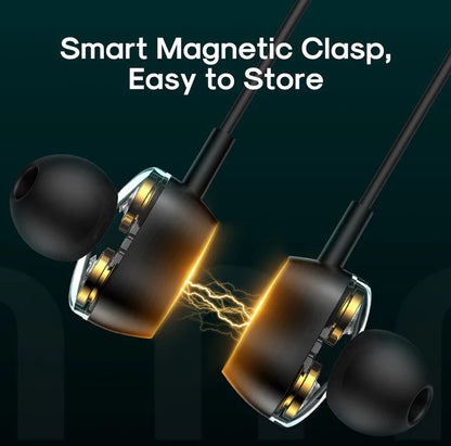 Joyroom JR-DY01 Magnetic Neckband Sports Bluetooth Earphone with Dual Dynamic Speakers HiFi Sound Quality