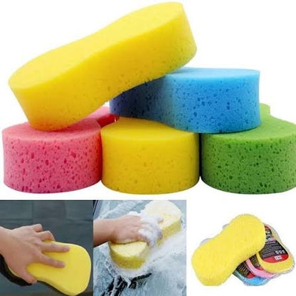 Car Wash Sponge Block Car Motorcycle Cleaning Supplies Large Size Sponge Brush Dusting Random Color