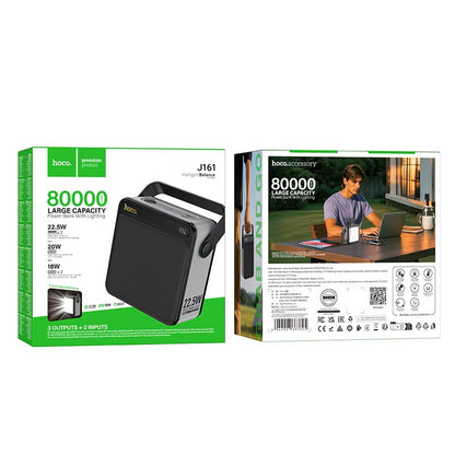 Hoco J161 Power 22.5W Plus PD20W Power Bank – 80000mAh