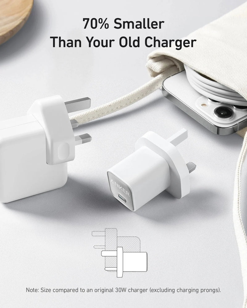 Anker Zolo 20W USB-C Fast Charger PS 3.0 - UK Plug