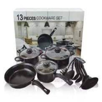 Non-Stick Cookware Set 13Pcs Set Non-Stick Pots Frying Pan Cooking Pot Cookware Set Utensil Set