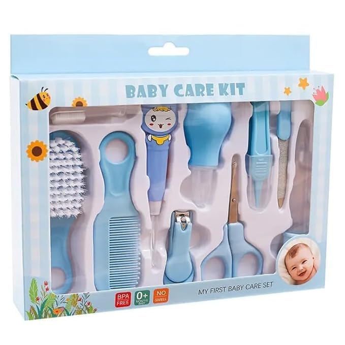 10 in 1 Baby Nail Care Tool Newborn Baby Nail Clippers Nail Clippers 10Pcs Health Care for Infants Newborns Children's Baby Grooming Kit 10 Pcs Box/Gift Box For Babies And Kids 10 Pcs Health Care Kit For Newborn Baby Digital Thermometer