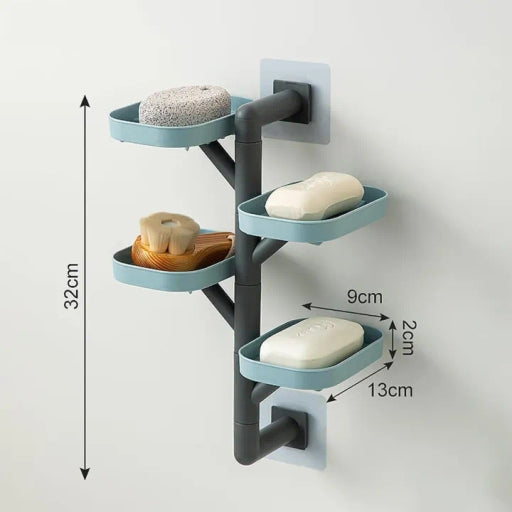 Wall-Mounted Soap Dish Multi-Layer