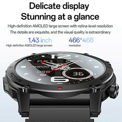 YESIDO IO31 AMOLED Smart Watch Fitness Tracker with Heart Rate Monitoring