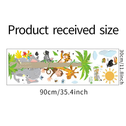 Hiding Animals Tree Home Decoration star baby children cartoon bedroom room decor wall stickers removable kids nursery decal sticker Wall Decoration Stickers wall deco Mickey Balloonids