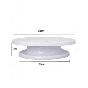 Cake Decorating Rotating Table - White