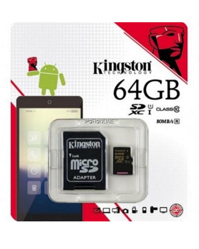 Kingston 64GB Class 10 Micro SD 80MB/s