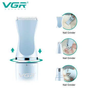 VGR V-205 2 in 1 Grooming Kit Multi-function Pet Hair Trimmer Hair Clipper Dog Remover