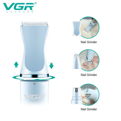 VGR V-205 2 in 1 Grooming Kit Multi-function Pet Hair Trimmer Hair Clipper Dog Remover