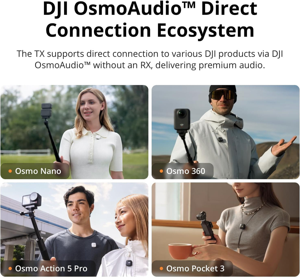 DJI Mic MINI (2 TX + 1 Mobile RX) USB-C FOR Interviews, Livestreaming, Content Creation, Office Use