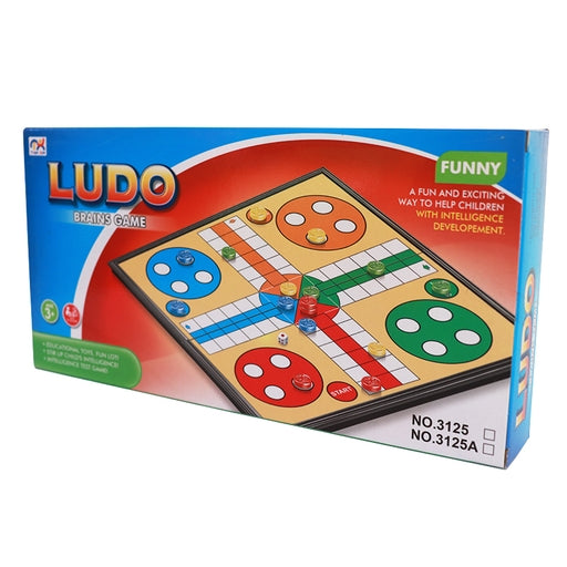 Foldable Ludo Game Board with Magnetic Pieces , a Brain Game