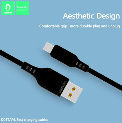Type C Cable Fast Charging Cable 1 Meter Vdenmenv D01T