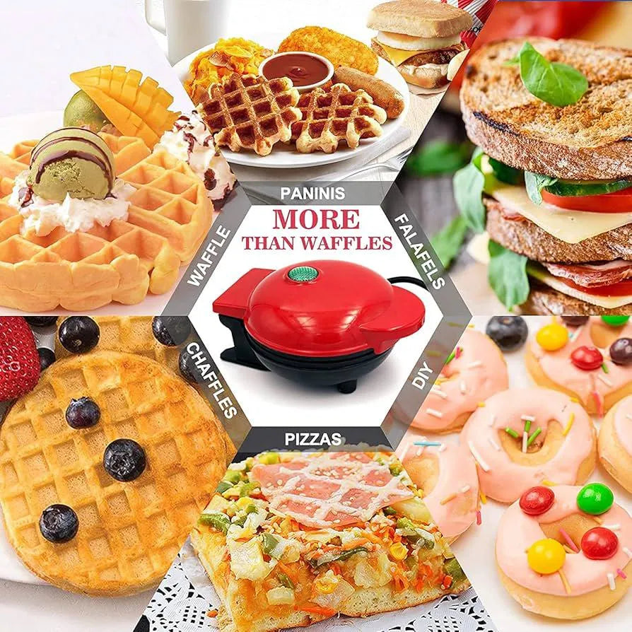 Mini Maker Waffle 4" Cooking Surface Non-Stick 350W SMT