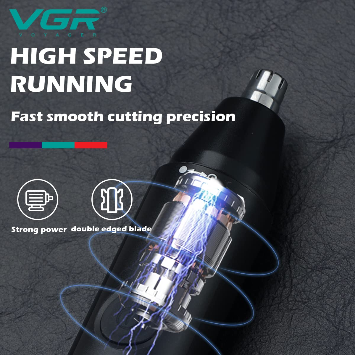 VGR Branded V-613 Ear, Nose & Eyebrow Trimmer Professional USB Rechargeable Nose Trimmer for Men and Women Nose Clippers Eyebrow Facial Hair Trimmer Body Grooming Kit