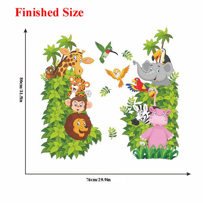 PHF With Friends Wall Stickers For Kids Room Home Decoration Cartoon Bear Pig baby children cartoon bedroom room decor wall stickers removable kids nursery decal sticker Wall Decoration Stickers wall deco