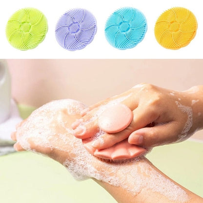 1PC Soft Silicone Brush Face and Body Scrubber for Deep Cleaning