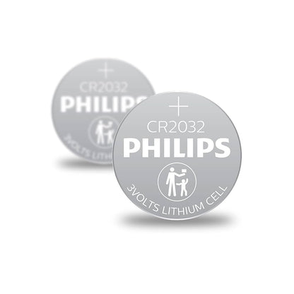 100% Original Philips CR2032 Lithium Battery 5 Pcs Pack