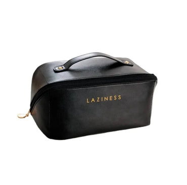 PU Leather Pillow Shape Cosmetic & Toiletry Travel Bag – Large Capacity Makeup Storage Pouch