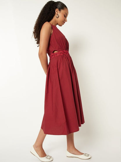 Women Solid a-Line Dress