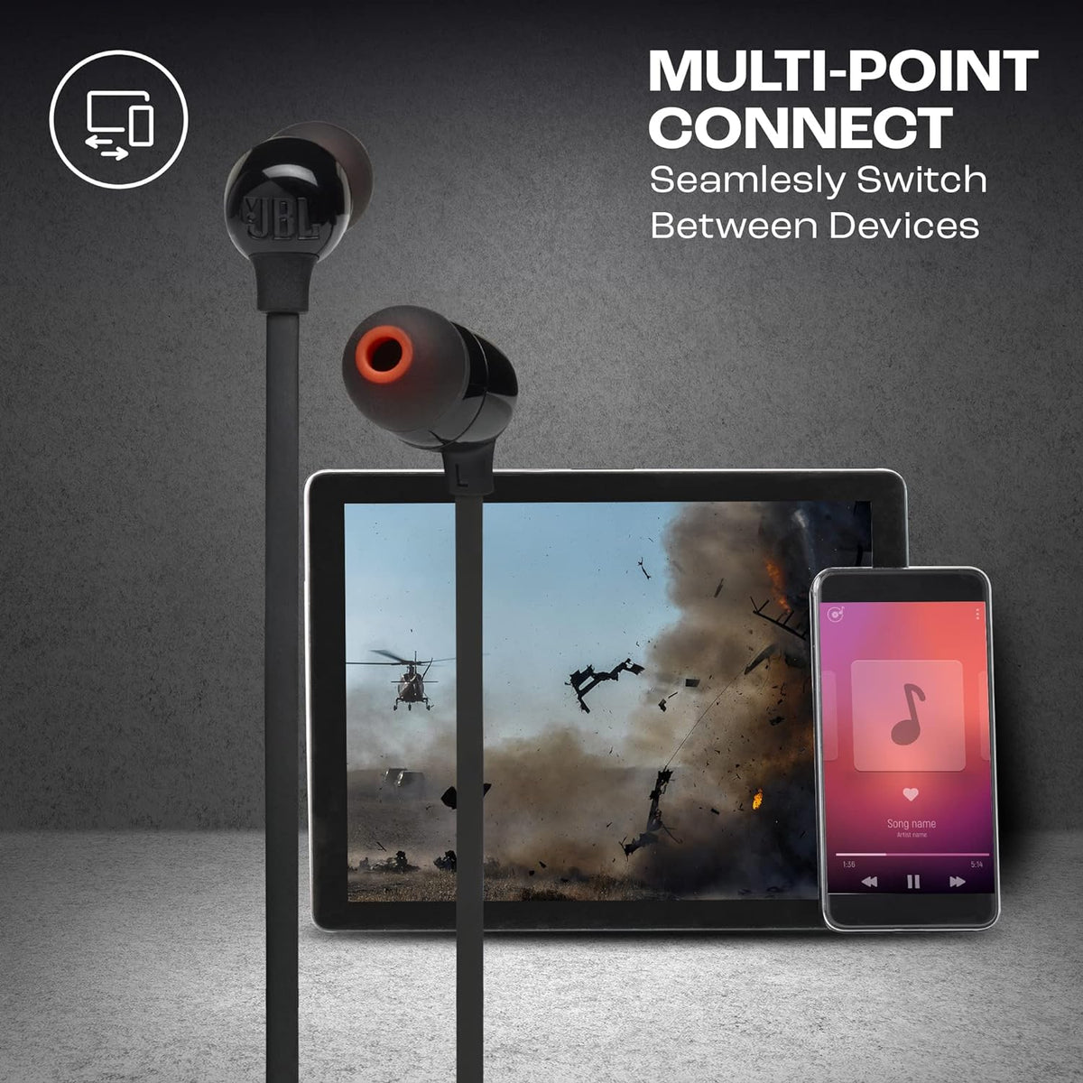 JBL Tune 175BT Wireless IN-EAR Headphones