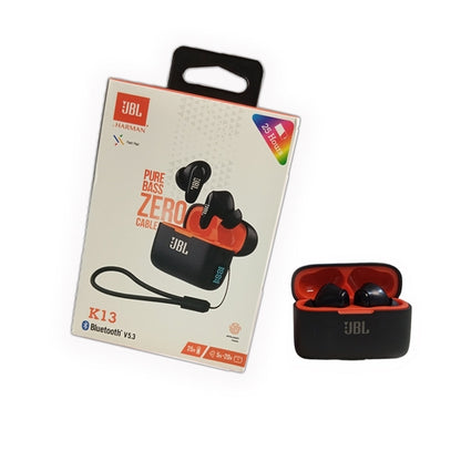 JBL K-13 Super Bass Edition - Bluetooth 5.3 TWS Earphones with 30H Battery, Sweat Resistance & Deep