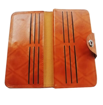 Multi-Functional Men's Wallet Slim PU Leather Long Multi-Card Holder
