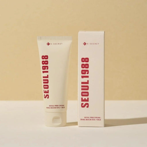 K-SECRET SEOUL 1988 Cream : Snail Mucin 93% + Rice -100Ml