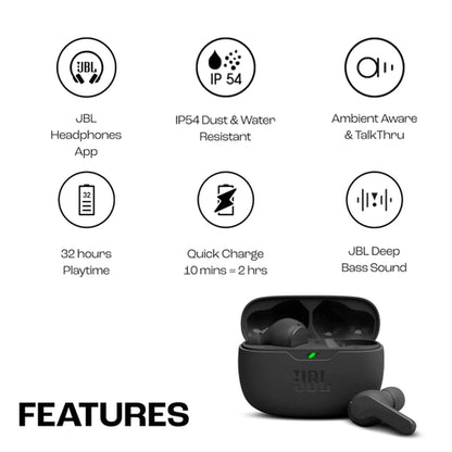 JBL Air R03/WAVE 380 True Wireless Stereo Earphones with Crystal Clear Sound, Dual Microphone