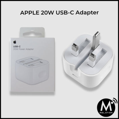 APPLÈ 20W USB-C to Lightning Power Adapter Made for IPhone IOS IPad IPod
