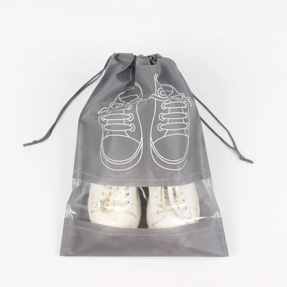 Waterproof Shoe Organizer Bag with Window - Foldable Travel Storage for Luggage & Gym
