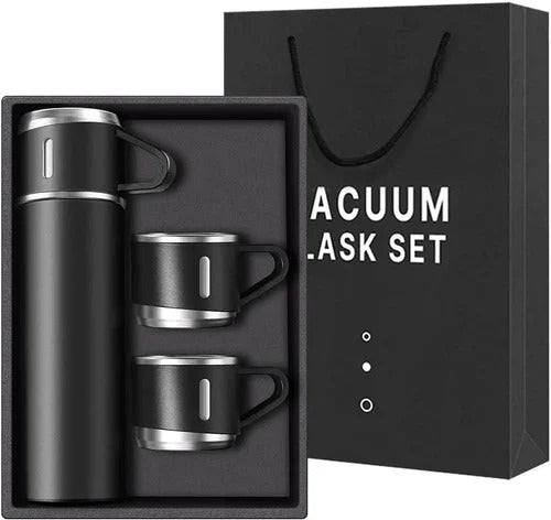 500ML Stainless Steel Vacuum Thermos Flask with 2 Cups