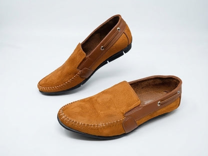 Men Tan Colour Casual Slip on Shoes