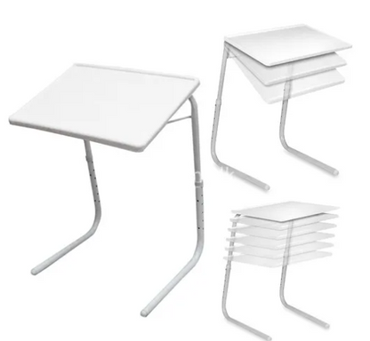 Table Mate II Adjustable Folding TV Tray: 6 Heights & 3 Angles for Dining & Study