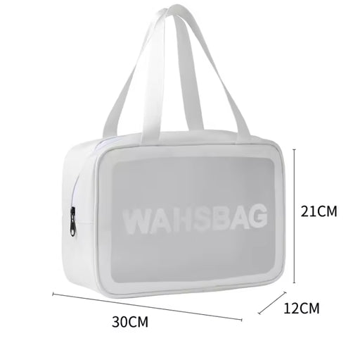 3Pcs Transparent Waterproof Travel Makeup & Cosmetic Storage Bag – Large Capacity Organizer Pouch