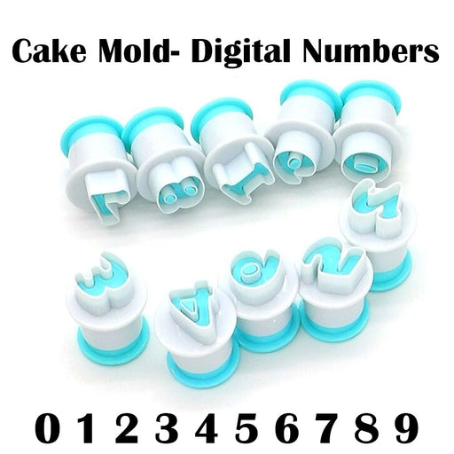 Cake Decorating Tools Number Cutters Set