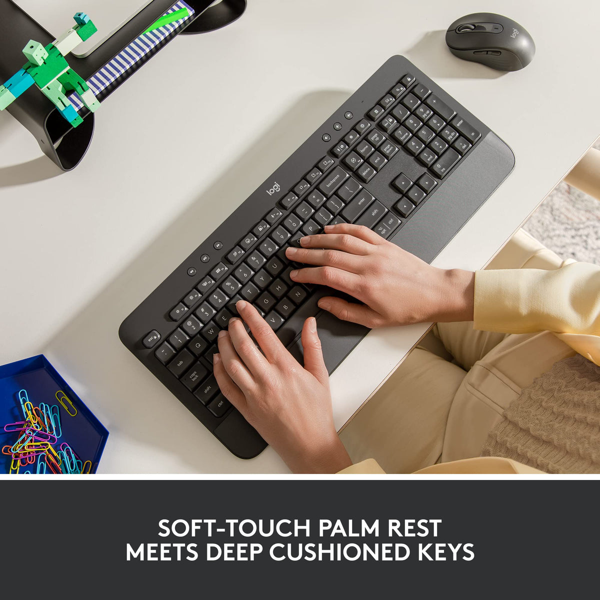 Logitech Signature K650 Bluetooth & Wireless Keyboard with Palm-rest