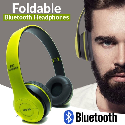 Gearbong P47 Wireless Bluetooth Headset Foldable HiFi Stereo Noise Cancelling Gaming Headphones