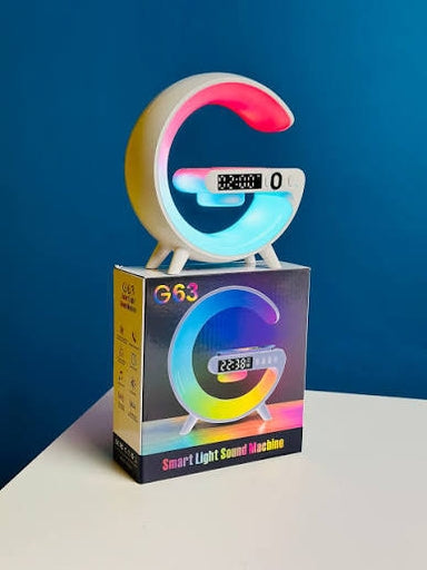 G63 Mini RGB Bluetooth Speaker with Wireless Charging & Alarm Clock