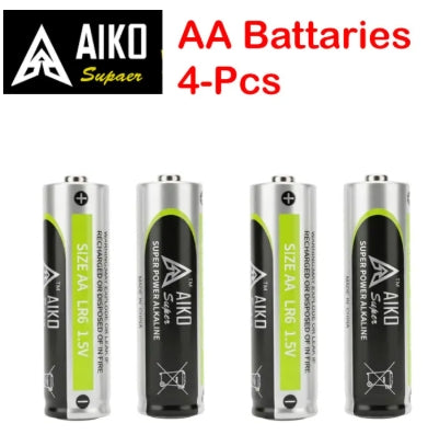 4 Pcs- AA (1.5V) Aiko Super Batteries