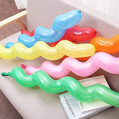10 Pcs 40 Inches Latex Spiral Balloons-Birthday Party Balloon