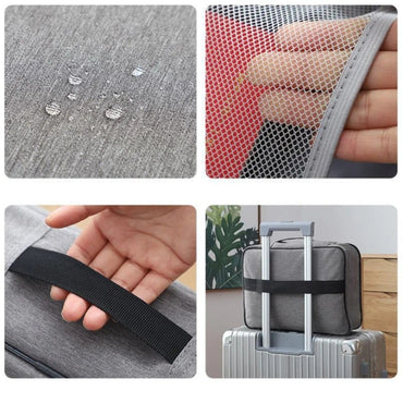 Unisex Large Capacity Document Bag File Holder Certificate Organizer Case Zipper Pouch