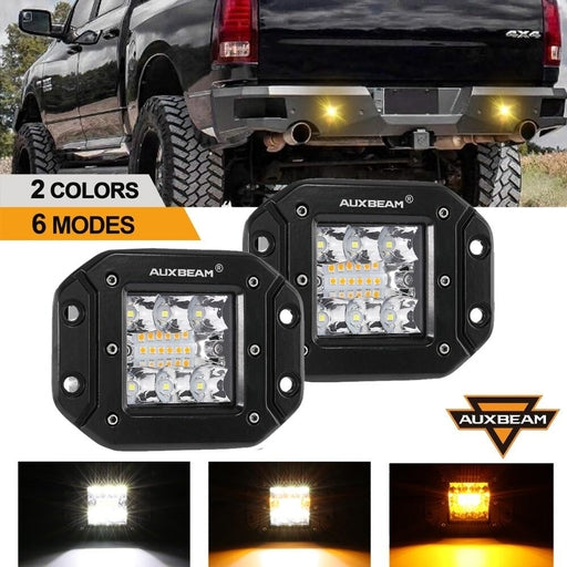 Flush Mount Work Light Led Spot Flood Light Bar Aluminum Bright Beam Fog Lamp for Jeep 4X4 off Road
