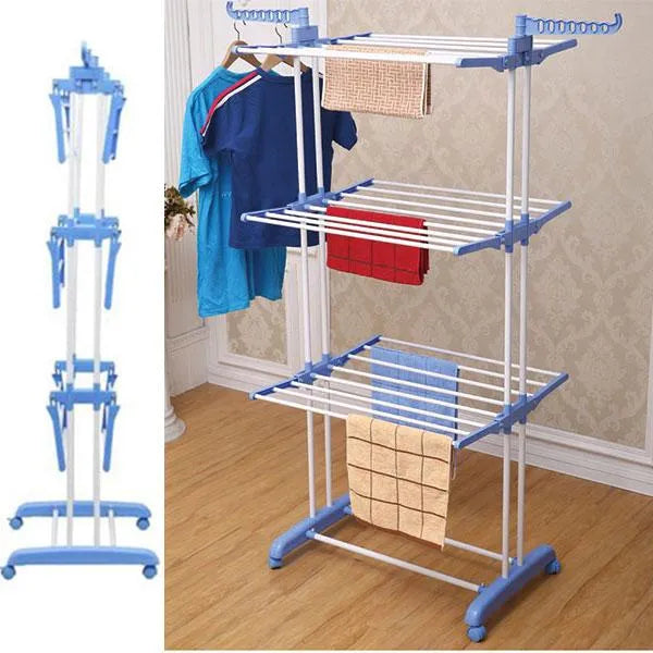 3 Layer Cloth Rack - White