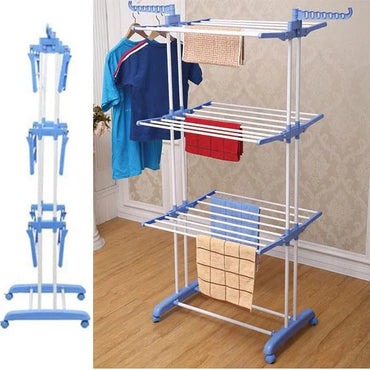 3 Layer Cloth Rack - White