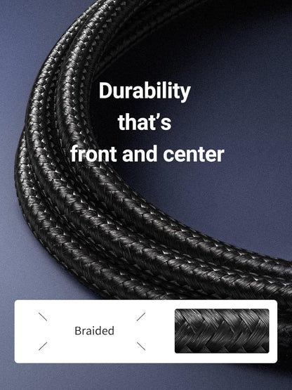 UGREEN Cat 7 Ethernet Cable 15M High Speed Braided Internet Cord Cat7 RJ45 Shielded Indoor Heavy Duty LAN Network Cables Compatible for Gaming PC PS5 PS4 PS3 Xbox Modem Router Smart TV 15M