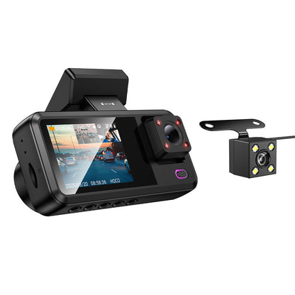 HOCO DV15 2inch Screen Display Three-way Driving Recorder Car Dash Camera 720P 30fPs